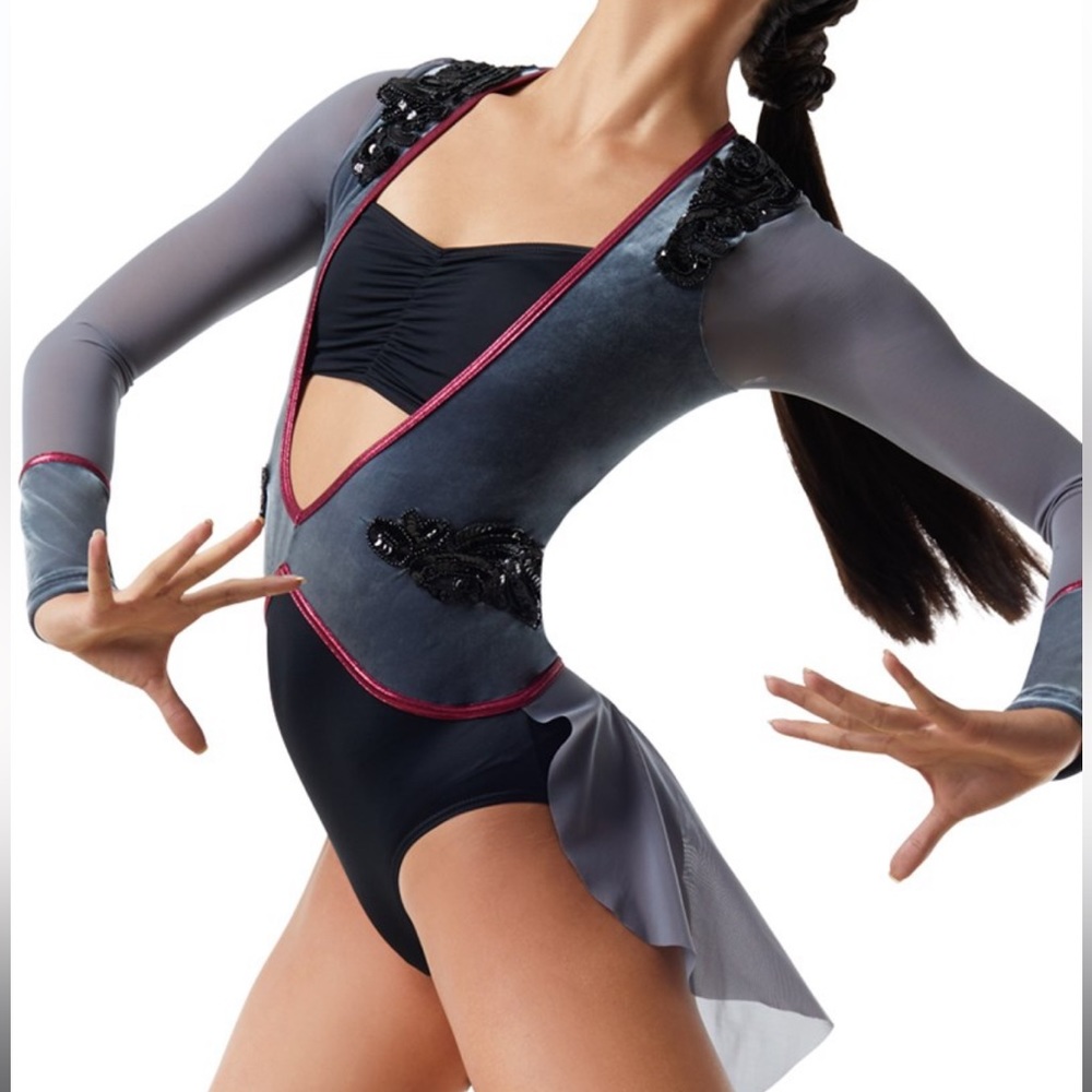 Weissman Elite Jacket Dress With Bra Top Style D10963 NEW Size XL Dance Costume